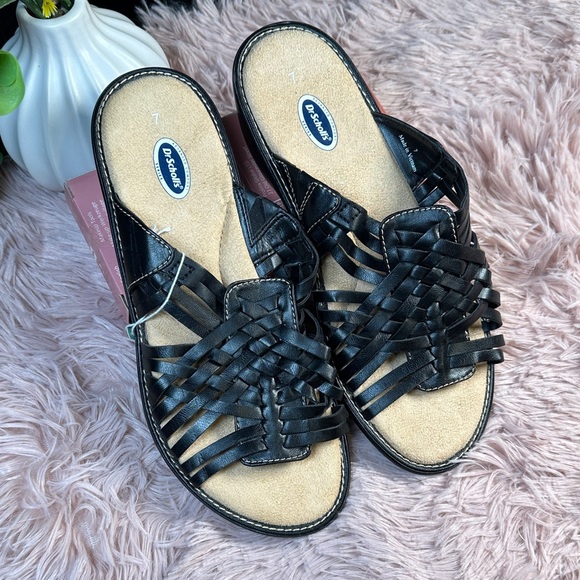 Dr. Scholl's Black Woven Sandals - Picture 7 of 10